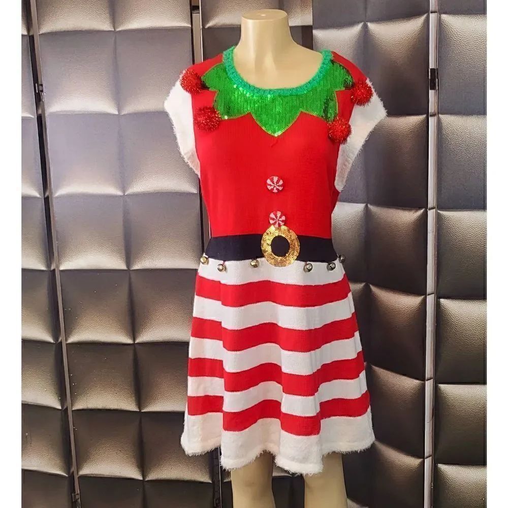 Ugly Christmas sweater dress